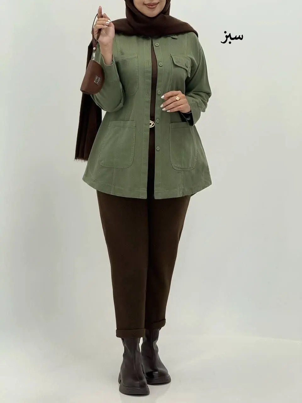 3696-مانتو کتان نیکان ( ایراددار )